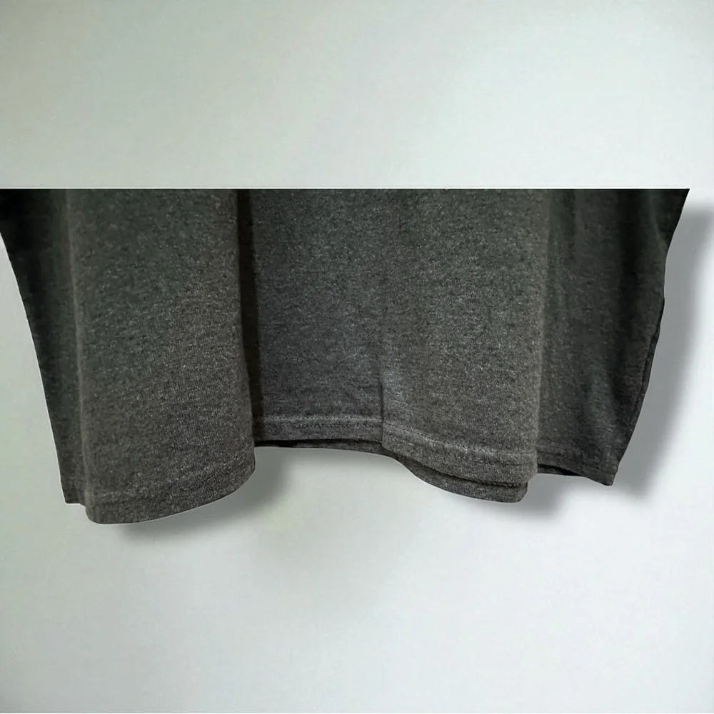 264 Champion | Vintage Dark Gray Cotton-Poly Blend Ringer Tee (size XL) - Picture 8 of 12